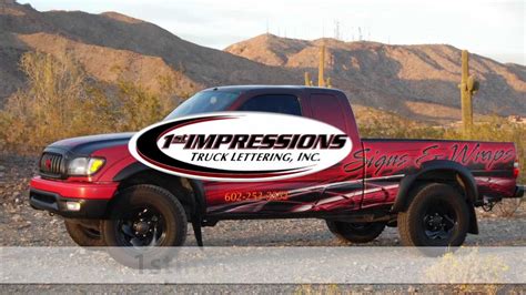 1st Impressions Truck Lettering .